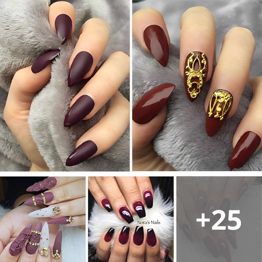 Dashing Maroon Nails For Fall Diy Discovers