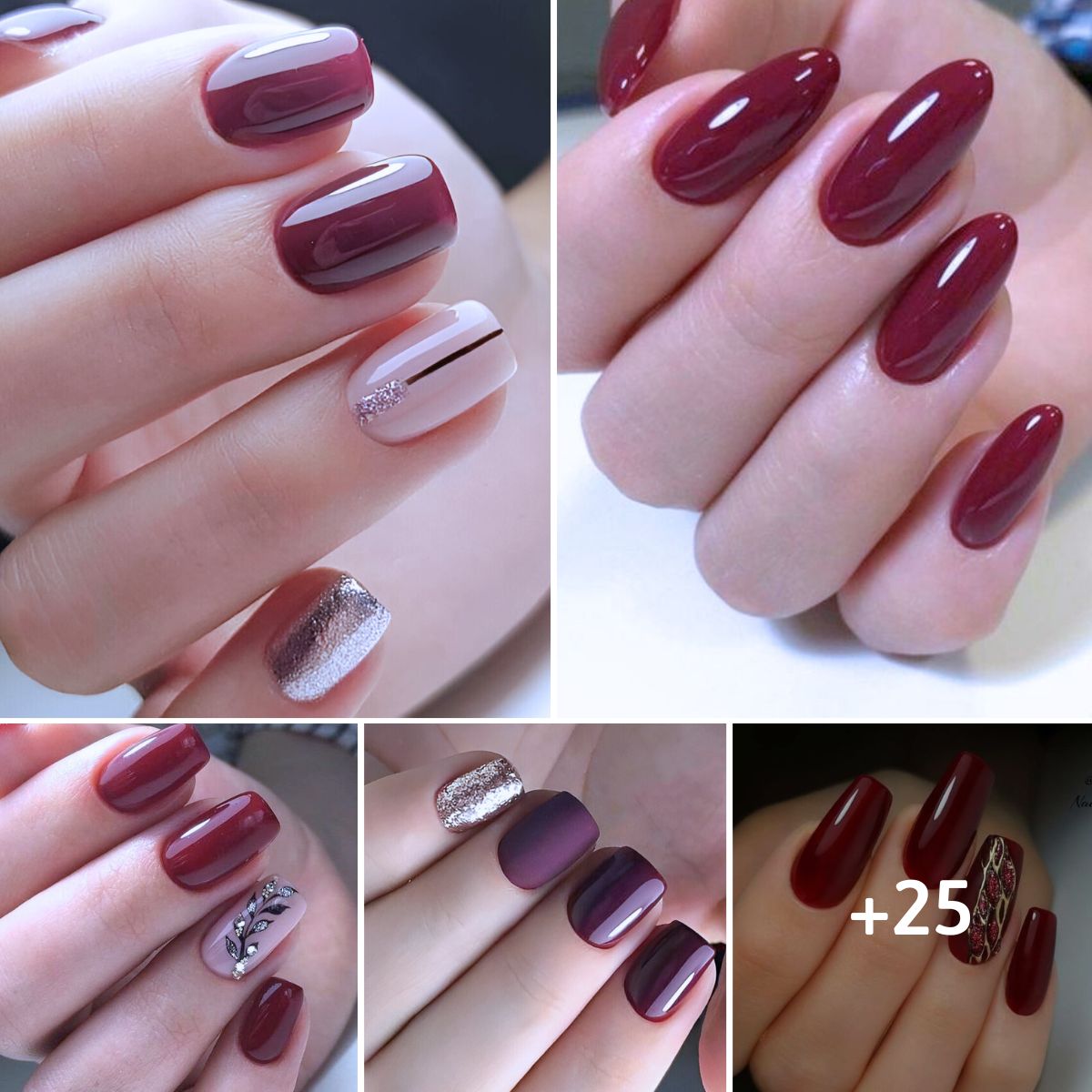 30 Red Wine Nail Ideas To Celebrate Autumn Page 25 DIY Discovers