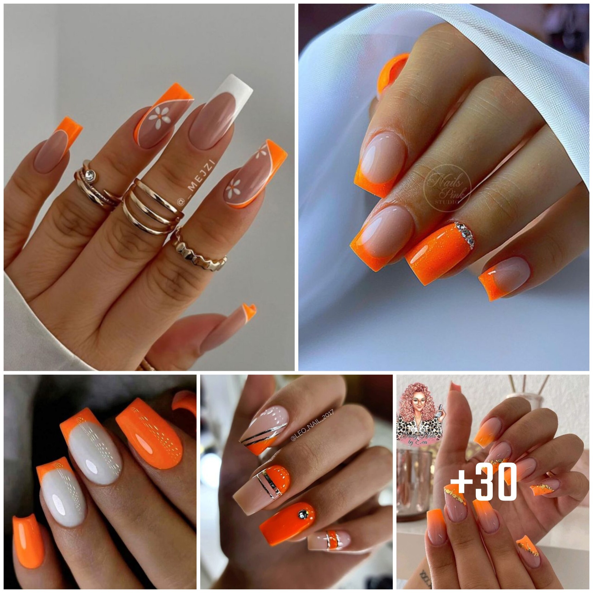 Orange Quick Nail Inspiration Vibrant Concepts For Your Excellent Manicure