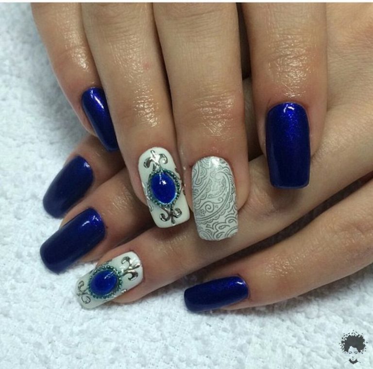 Nail Art Designs That Navy Blue Color Fits Most – DIY Discovers