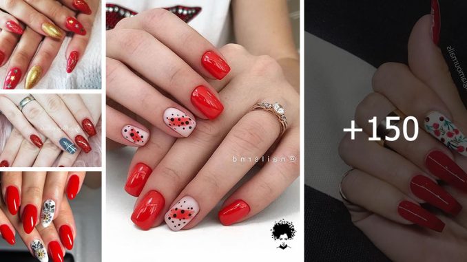 154 Photos: Best Red Nail Art Designs