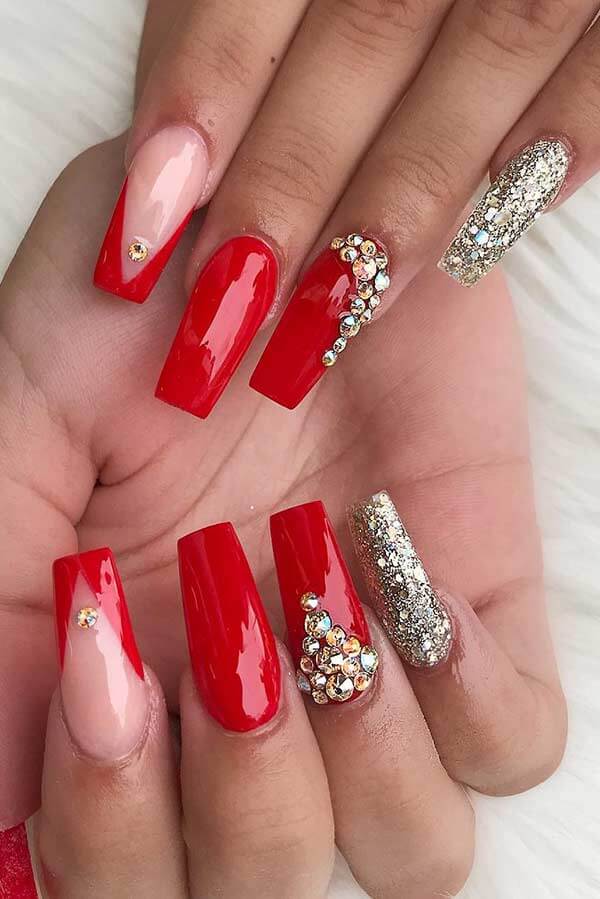 30 Red Coffin Nail Ideas That You Must Try In 2022 Diy Discovers