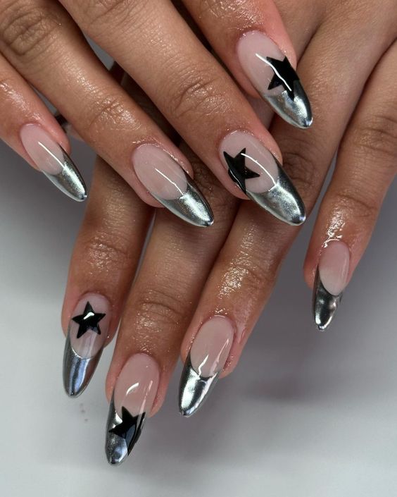 Radiant Reflections: 51+ Stunning Silver Nail Designs for a Sparkling Touch - Life IGYO