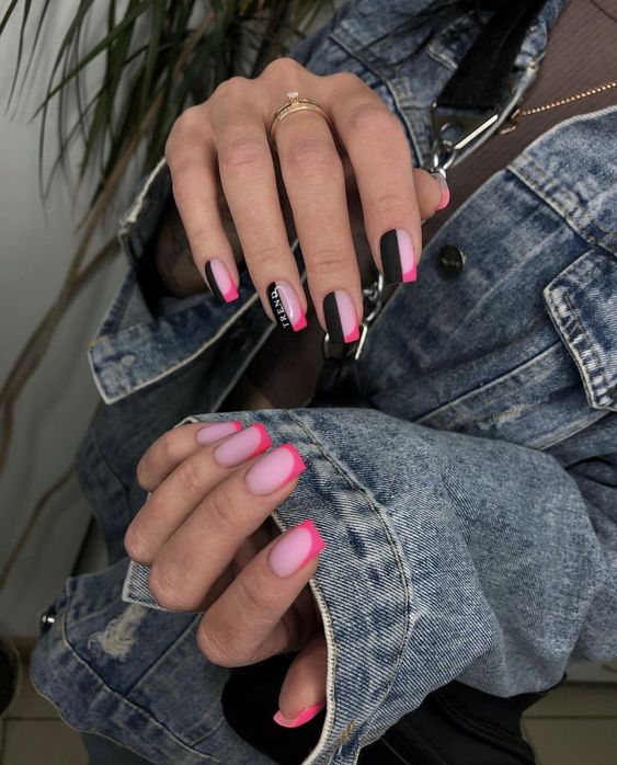 30 Absolutely Stylish Square French Tip Nail Designs - Life IGYO