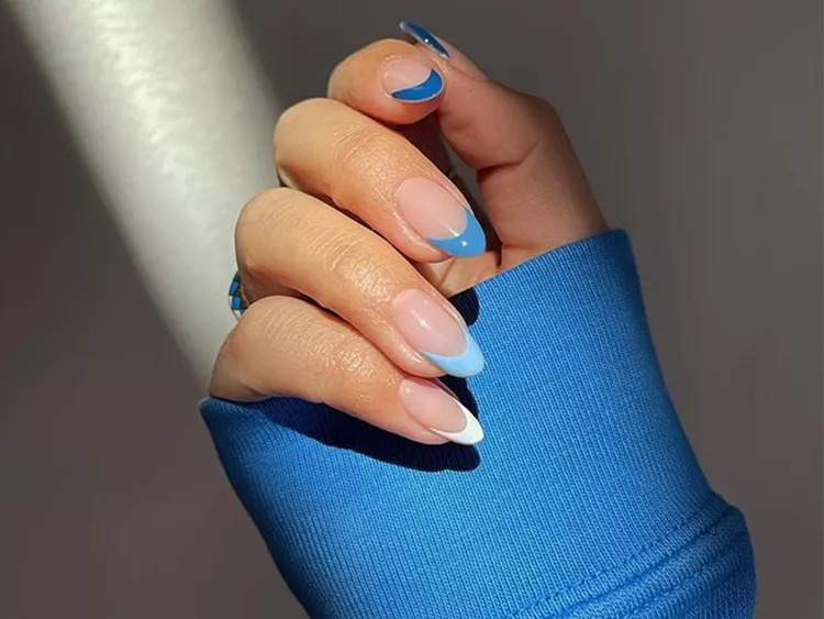 Captivating Serenity: 15 Elegant Blue French Tip Nail Concepts to Embrace - Life IGYO