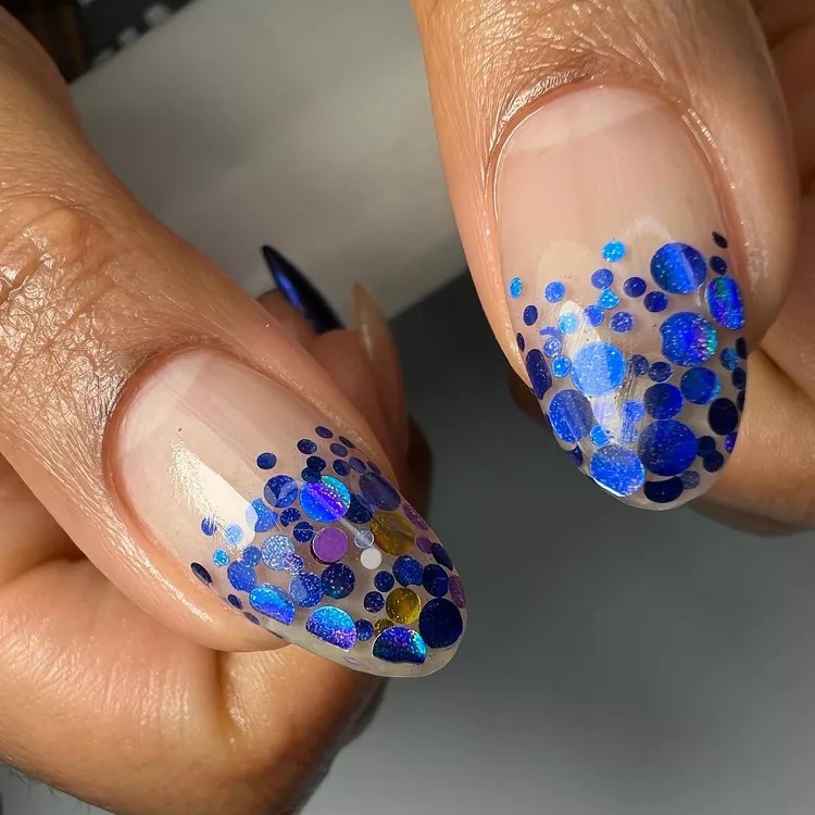 Captivating Serenity: 15 Elegant Blue French Tip Nail Concepts to Embrace - Life IGYO