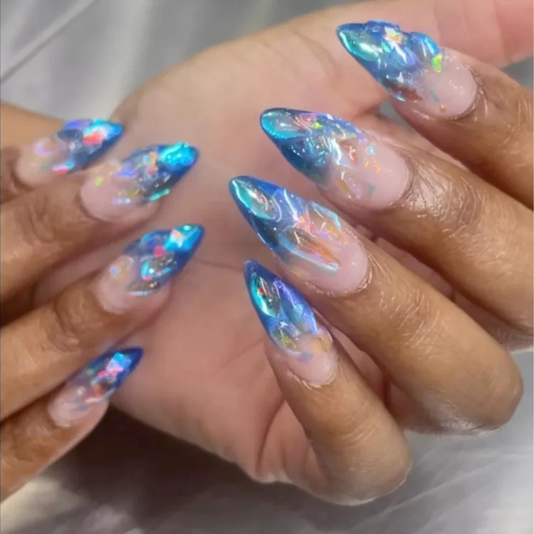 Captivating Serenity: 15 Elegant Blue French Tip Nail Concepts to Embrace - Life IGYO