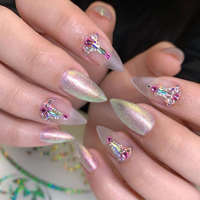 34 Gorgeous Mountain Peak Nails For Charming Giɾls