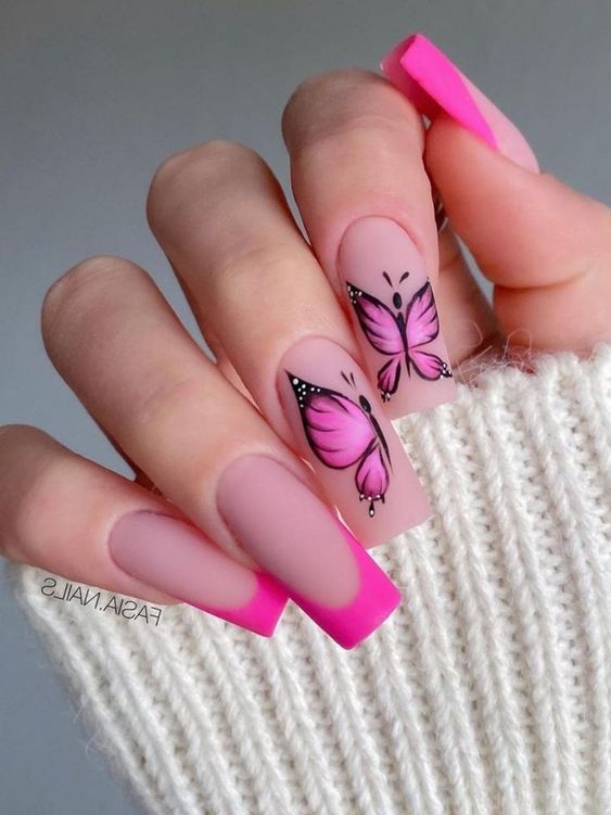 27 Captivating Pink French tips Nails Every Girl Should try 