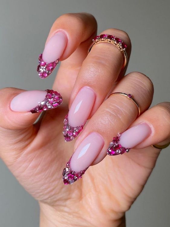 27 Captivating Pink French tips Nails Every Girl Should try 