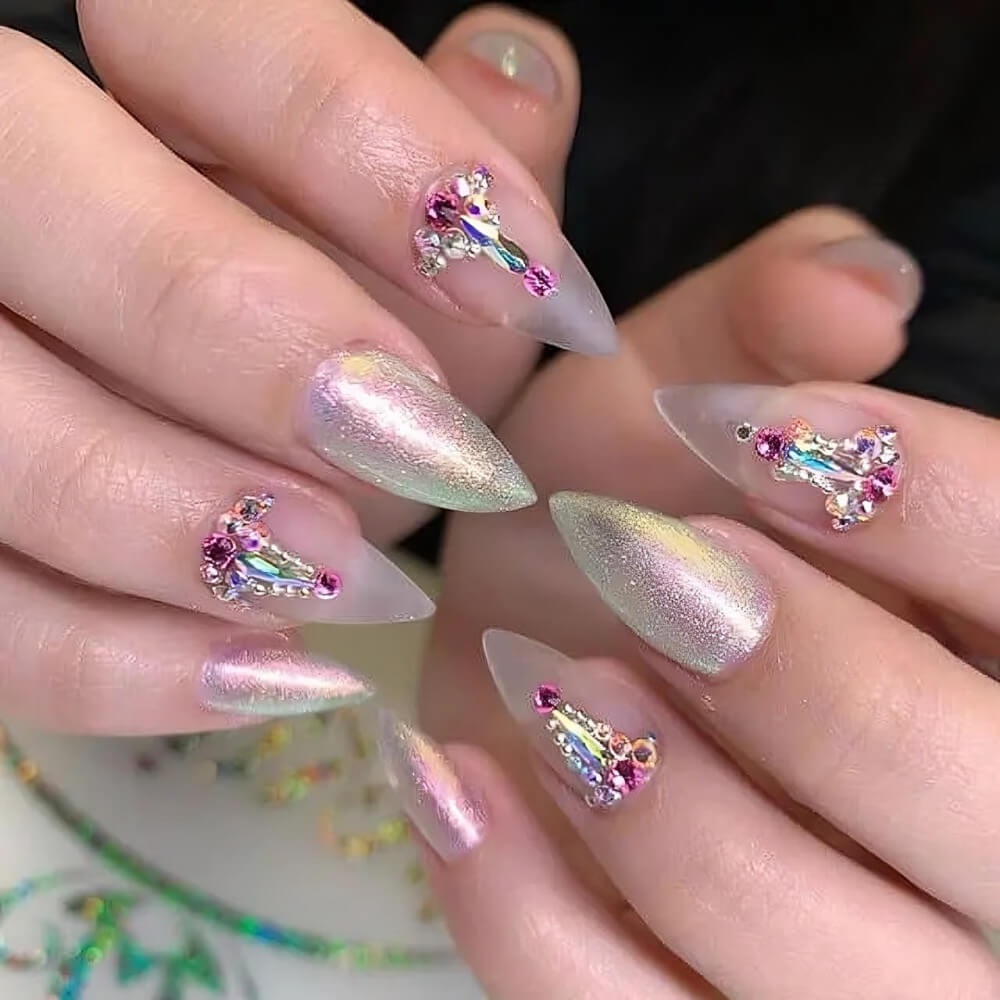 30 Gorgeous Mountain Peak Nails For Charming Girls - 229