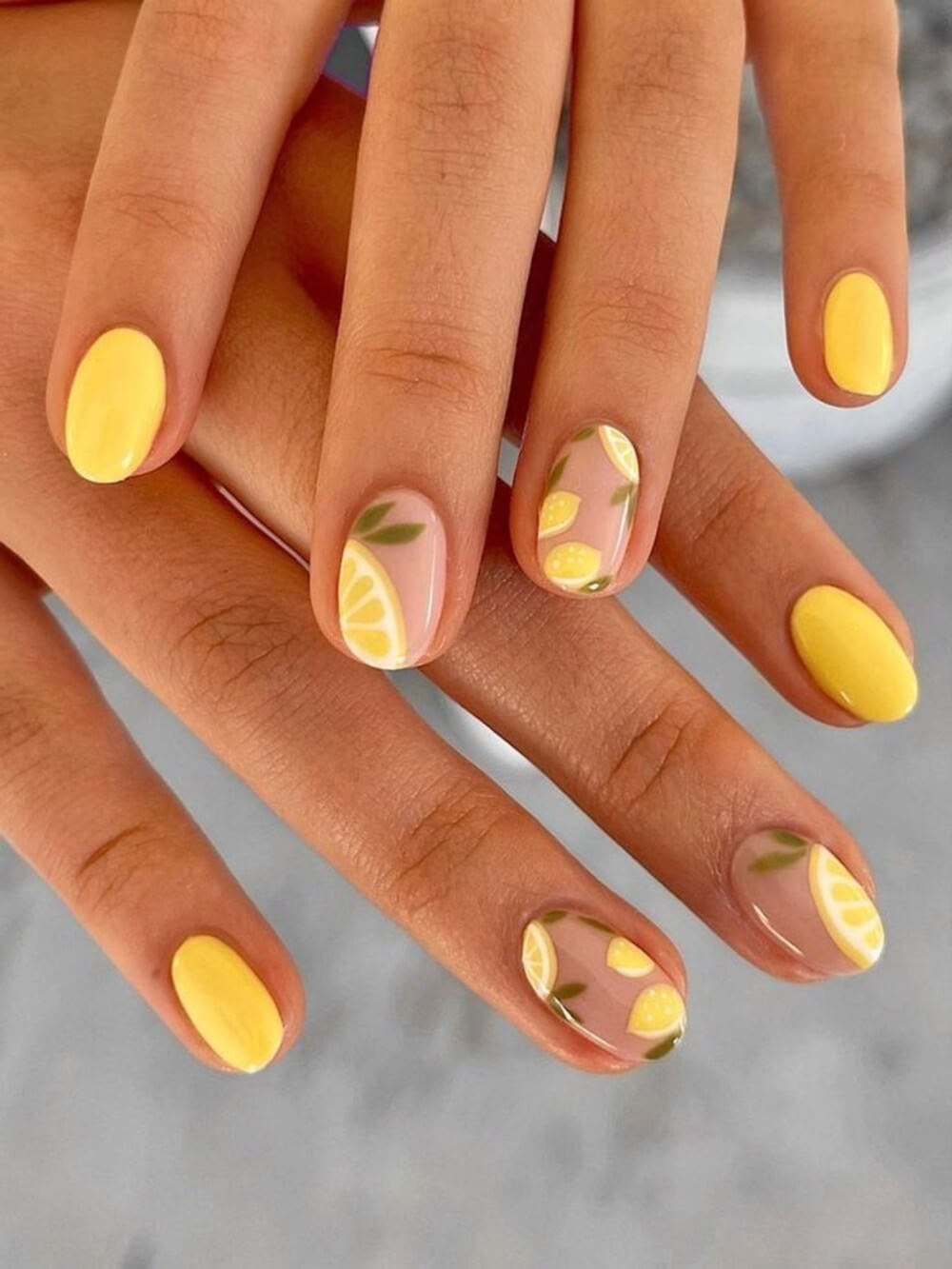 40 Stunning Yellow Acrylic Nails To Shine All Year Long