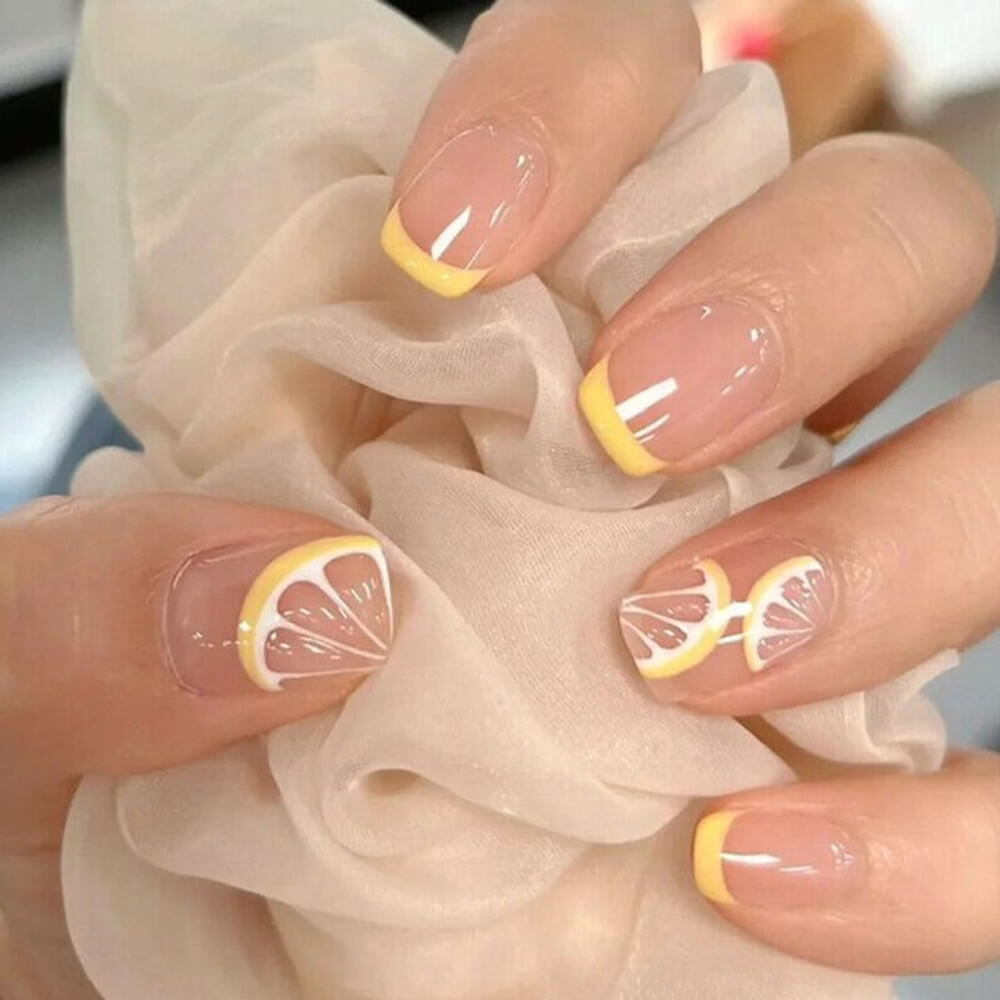 40 Stunning Yellow Acrylic Nails To Shine All Year Long