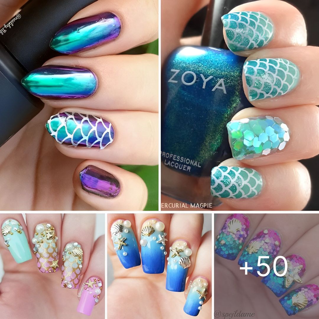 50 Best Mermaid Nail Arts To Express Your Personality – Page 91 – Diy 