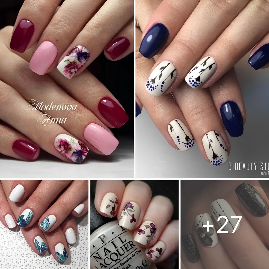 30 Pretty Flower Nail Inspirations – DIY Discovers