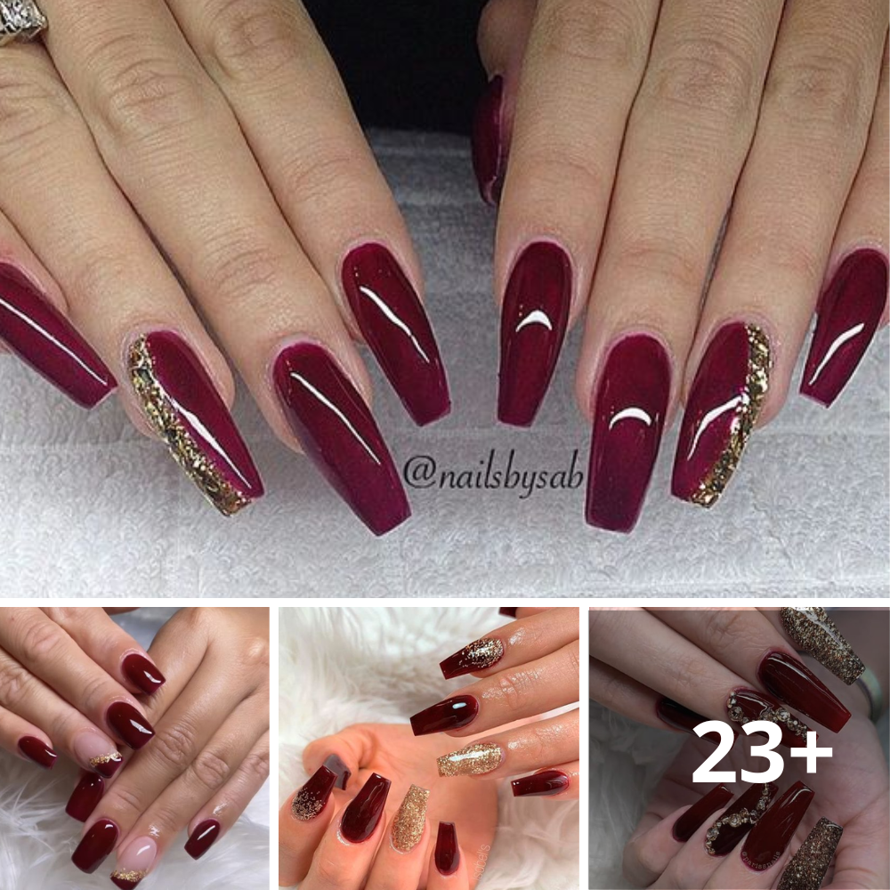 This Season's Hottest Trend: Stylish Maroon Nails!