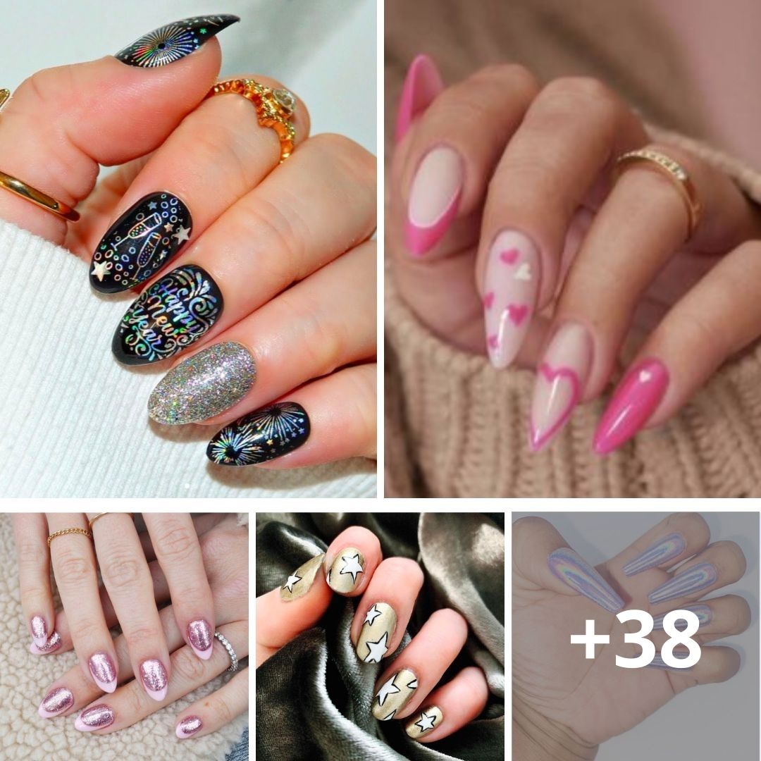 With These 80+ New Year’s Nail Designs, to 2024!