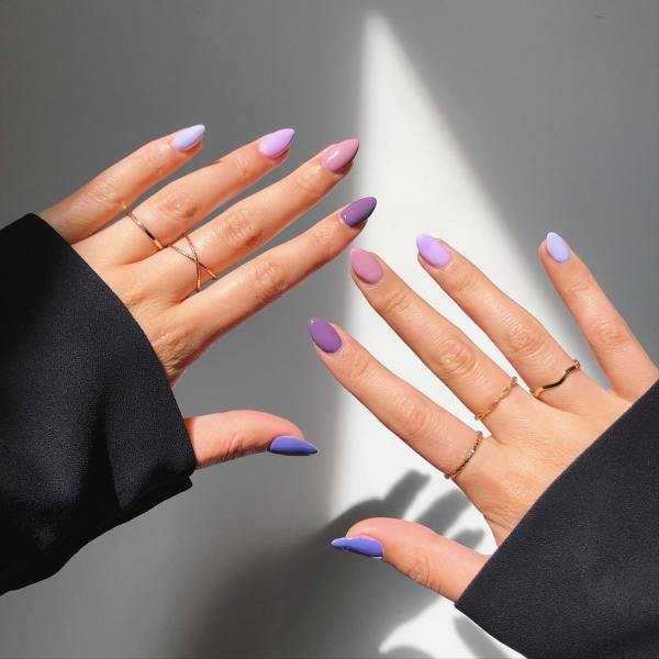 spring nails, spring nails 2023, spring nails inspiration, spring nails short, spring nails simple, spring nails acrylic, spring nail art, spring nail designs, spring nail ideas, spring nail colours, gradient nails, purple nails