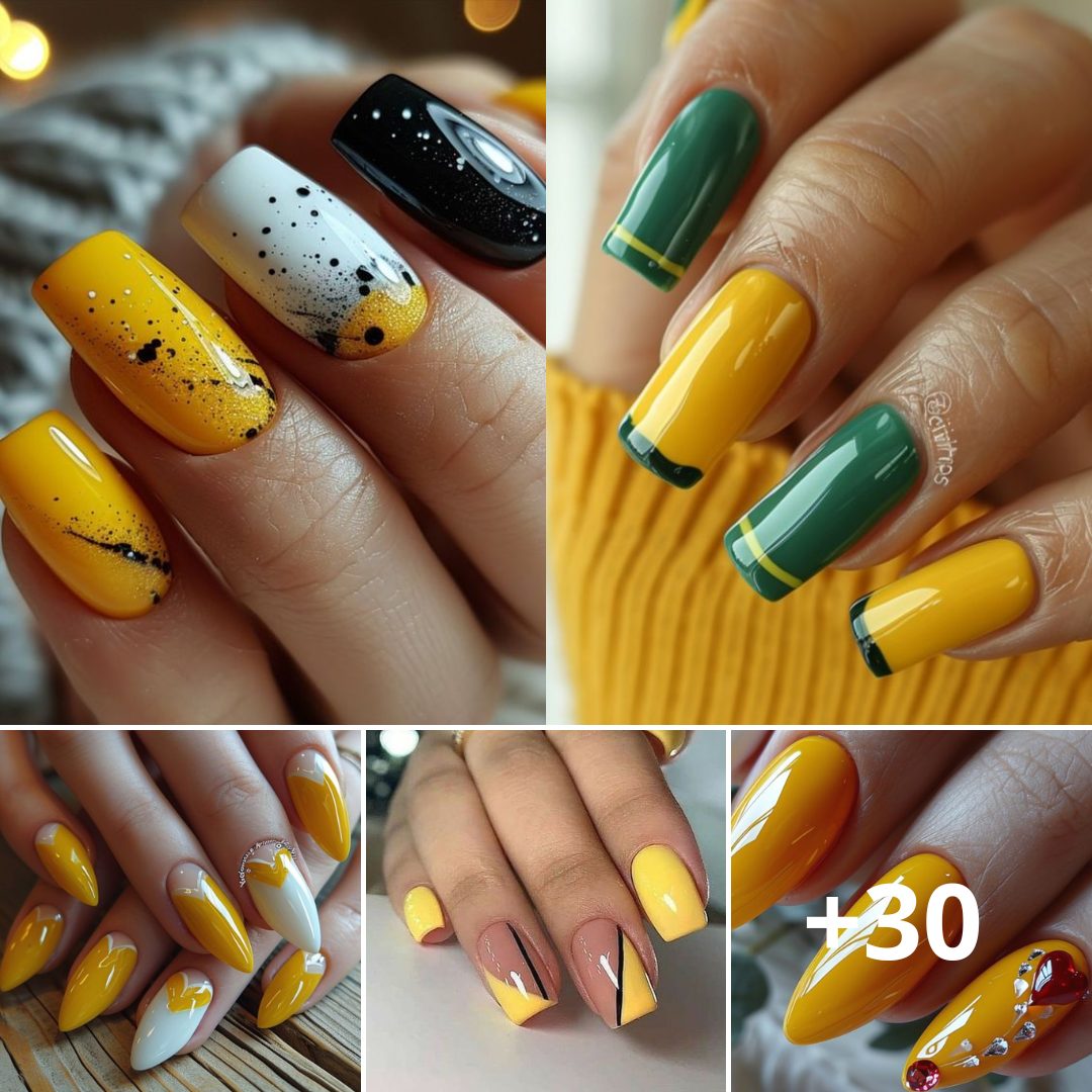 25 Yellow Nails For 2024 DIY Discovers   32 2 1 