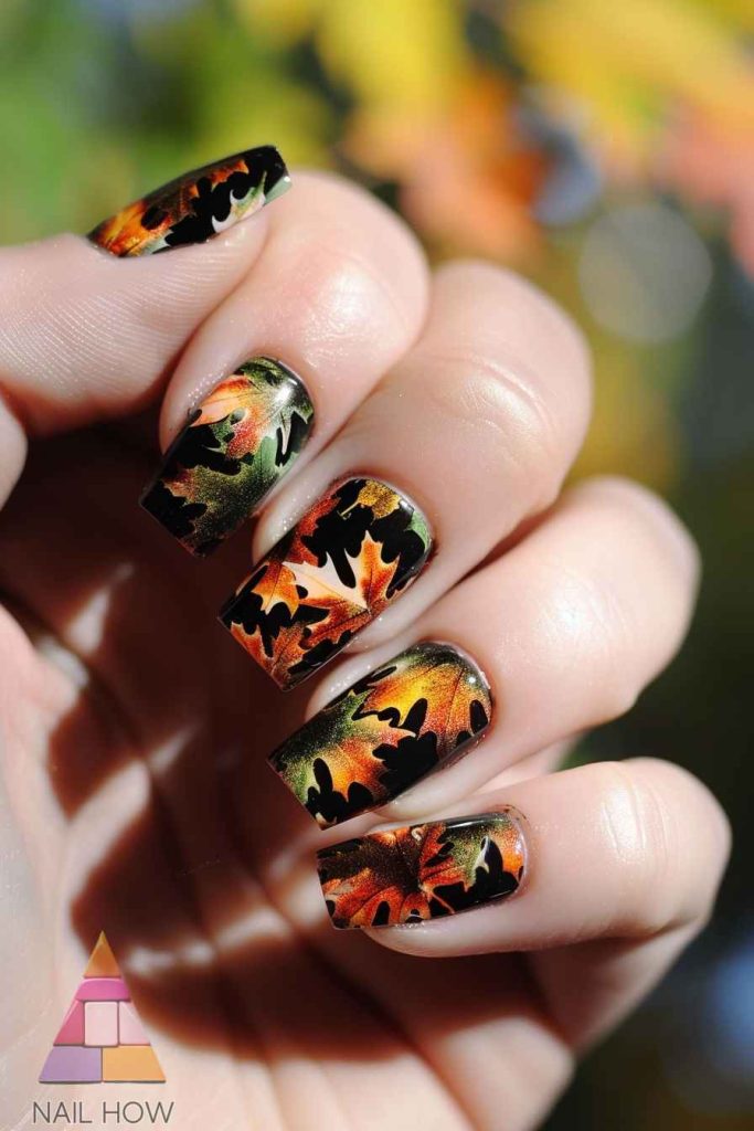 fall nail designs 127 https://nailhow.com/fall-nail-designs/